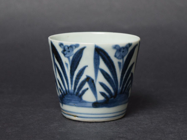 古伊万里 染付 蛸唐草 蕎麦猪口 向付 そばちょこ 古伊万里染付蛸唐草