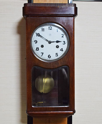 柱時計 明治時計 宮型柱時計『MEISEI』 昭和10年頃【W296】 | れと