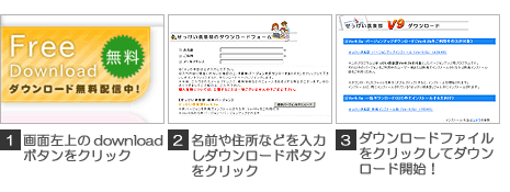 せっけい倶楽部ダウンロードの流れ
