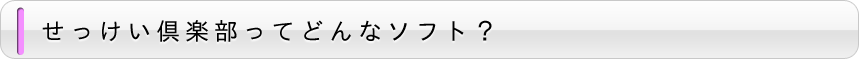 せっけい倶楽部ってどんなソフト？