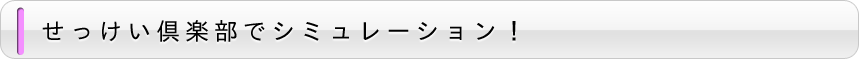 せっけい倶楽部でシミュレーション