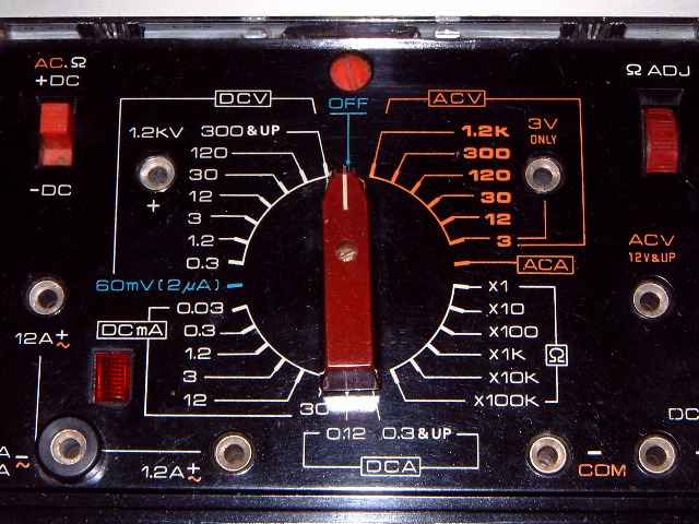 SANWA N-501 現状(J33) SANWA N-501 超高感度アナログテスター